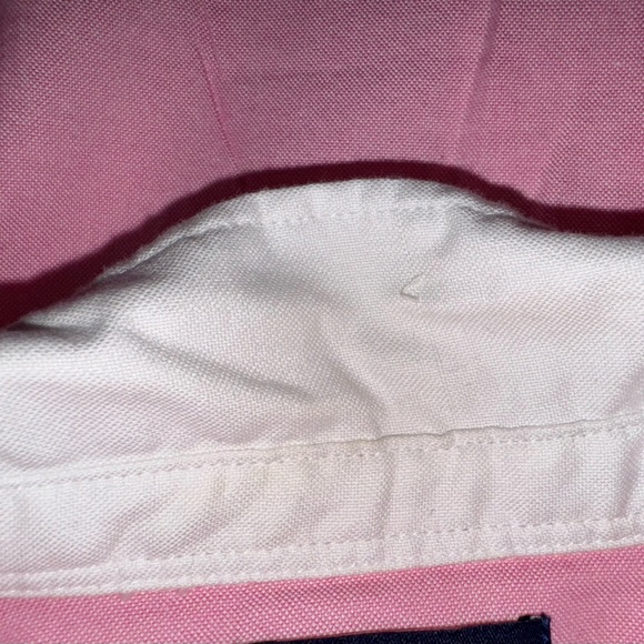 Ralph Lauren Pink Fit Flair Belted Shirt Dress Girls Size 14 Long Sleeve Collar - Picture 7 of 8